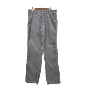 VTG Rustler Corduroy Pants Mens 33x30 Fits W32 Gray Straight Leg 90s USA Western